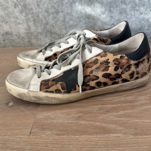Golden Goose Women's Super-Star in leopard print leather - Picture 3 of 8